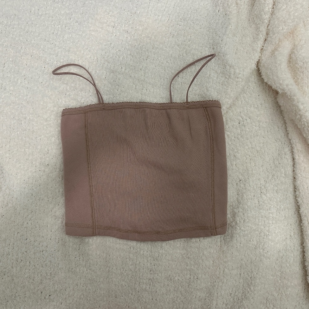 Abercrombie & Fitch - Size M - Mauve - Spaghetti Strap Cropped Tank